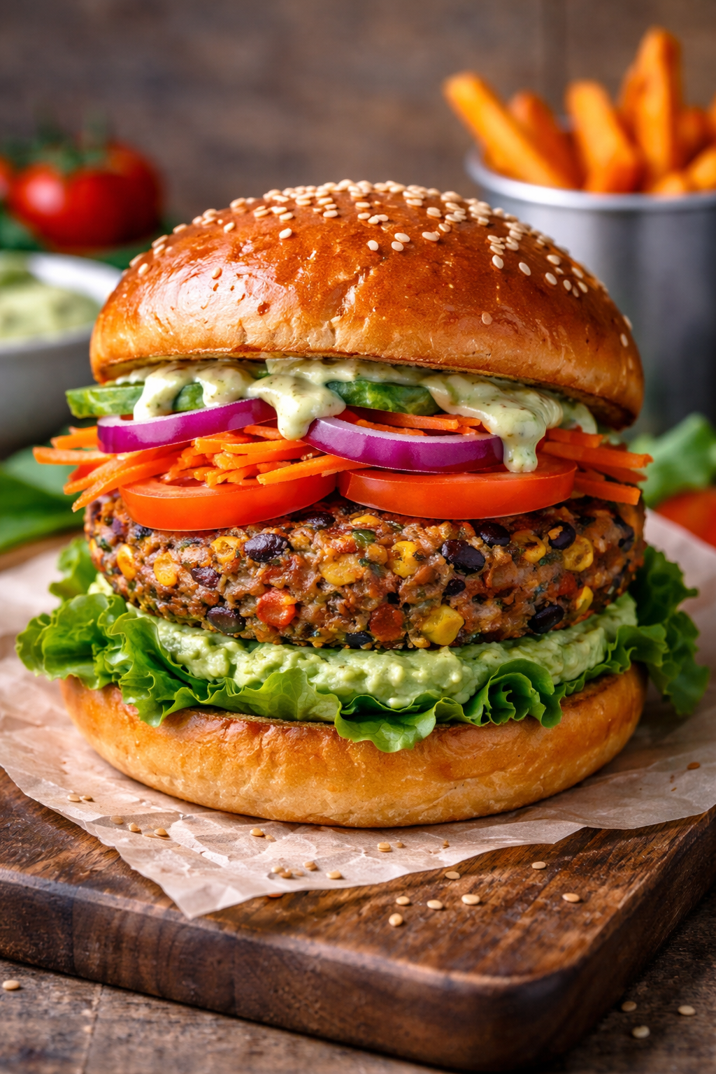 Vegetable burger