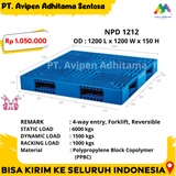 Pallet Plastik Heavy Duty Gudang Type NPD 1212