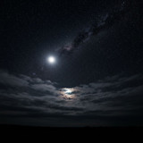 peaceful starry night sky