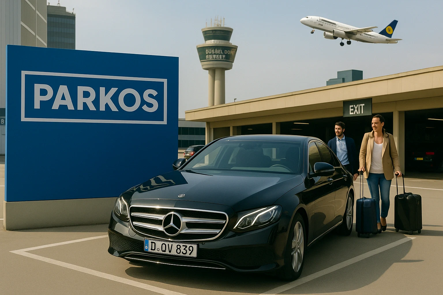 Parkos Parkplatz am Flughafen Düsseldorf (DUS)