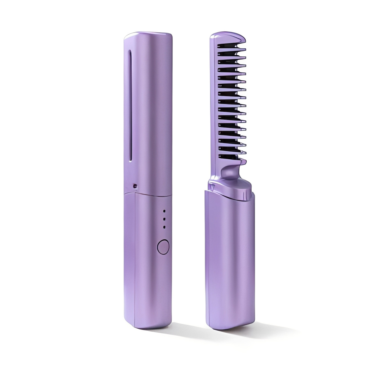 Liso Lux - Mini Pente Alisador Portátil em uso