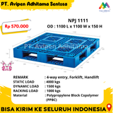 Pallet Plastik Heavy Duty Gudang Type NPJ 1111