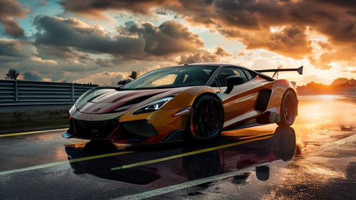 uma fotografia profissional capturada com uma cmera de alta qualidade exibe um carro esportivo de.jpg