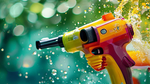 a fotografia profissional apresenta uma super watergun vibrante como tema central capturada em um.jpg