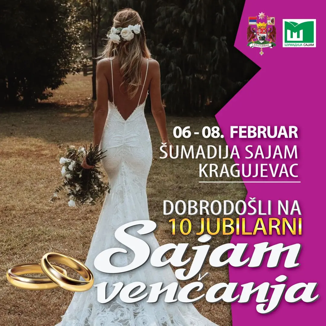 Deset godina Sajma venčanja – šta sve donosi jubilarno izdanje u Kragujevcu