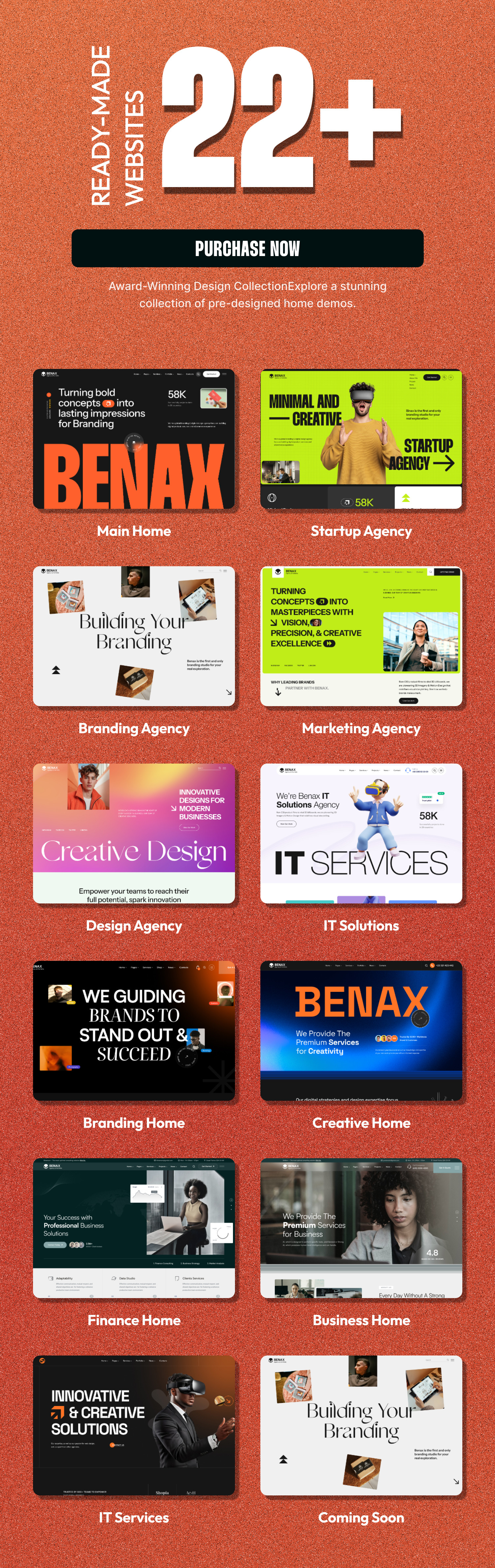  Benax - Multipurpose Agency & Portfolio HTML Template