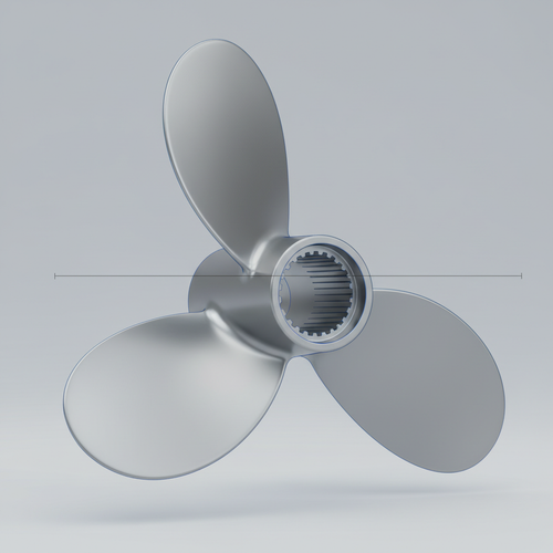 Гребной винт крупным планом