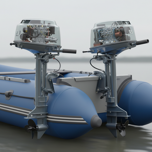 Сравнение 2Т и 4Т моторов на лодке