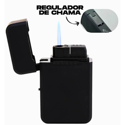 Isqueiro Maçarico FIre Chama Simples Preto Fosco FS607 Kit 10 Unidades 5391 (2) (1).jpg