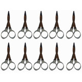 Tesoura de Metal Dobravél Prata Kit C10 Unidades 5089 (3)