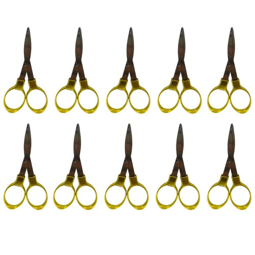 Tesoura de Metal Dobravél Dourado Kit C10 Unidades 5095 (3).jpg