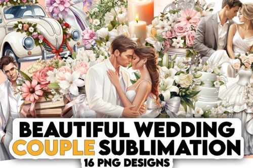 Beautiful Cute Weddings Clipart Bundle 77279870.jpg