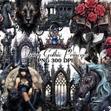 Fairy Gothic Princess Clipart Bundle 73236727