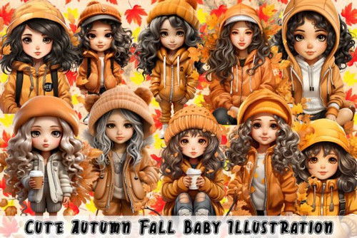 Cute Autumn Fall Baby Illustration Graphics 75371662 1 1 580x387.jpg