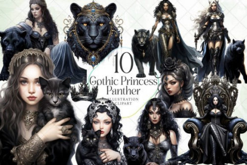 Gothic Princess And Panther Bundle 72677021.jpg
