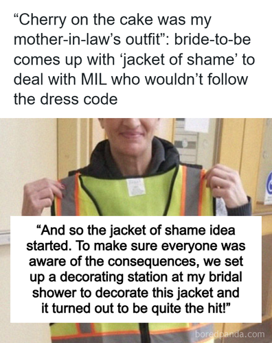 bride creates jacket of shame for people wearing white wedding.png