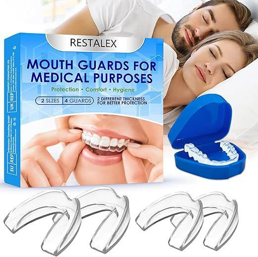 #VerdientProvisionen<br>4 Stück Anti Schnarch Mundstück, Einstellbar Anti Snoring Schnarchschiene