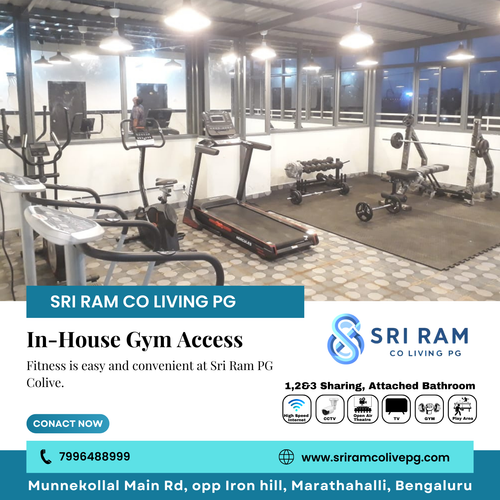 Stay fit every day with our in house gym at Sri Ram PG Colive..png