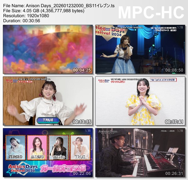 [TV-Variety] Anison Days – 2026.01.23 – #435 Anison Days Fes 2026 Preview