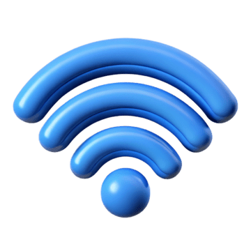 pngtree blue 3d wifi icons on a transparent backgorund png image 13820662.png