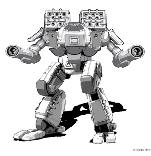 WLD CA2 WildCat BattleMech (BoTH) Black & White
