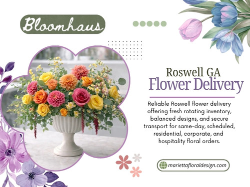 Flower design substitutions are not shortcuts. They are considered choices influenced by factors such as freshness, seasonality, delivery, and design. In Roswell flower delivery, flower design substitutions mean receiving a better arrangement, not a worse one.

Click here for more info: https://mariettafloraldesign.com/collections/flower-delivery-roswell-ga

Marietta Floral Design

Address: 1934 New Kemp Rd, Marietta, GA 30066
Phone: +1(770) 826-6992
Find Us On Google Map: https://maps.app.goo.gl/ywdCypNMysC9BoYa6

Read Our Blogs:
https://v.gd/i3kSJF
https://is.gd/am2wYq
https://tinyurl.com/2cuy7ost

More Links:
https://v.gd/4pLKjq
https://is.gd/7jUlHp
https://tinyurl.com/29c4hcnm