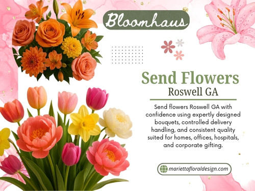 Professional florists never design arrangements too early. Freshness peaks when timing is precise. This coordination ensures that when customers send flowers Roswell GA, recipients receive them at their best, not hours past their prime.

Click here for more info: https://mariettafloraldesign.com/collections/flower-delivery-roswell-ga

Marietta Floral Design

Address: 1934 New Kemp Rd, Marietta, GA 30066
Phone: +1(770) 826-6992
Find Us On Google Map: https://maps.app.goo.gl/ywdCypNMysC9BoYa6

Read Our Blogs:
https://is.gd/YmMP4T
https://tinyurl.com/29j9jvjp
https://v.gd/rZsNzy

More Links:
https://is.gd/WCoGuz
https://v.gd/lbEEe7
https://tinyurl.com/25mgafs3
