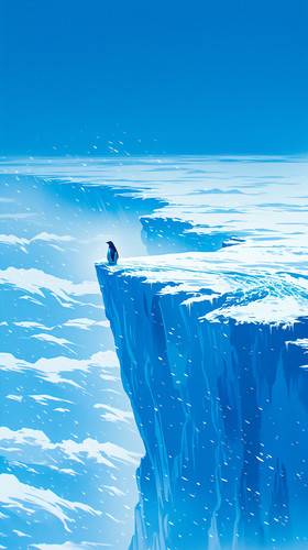 dovakin 2024 Anime illustration lone penguin standing on the ed d5249a50 6b5b 4b64 b94b f343772e276a.jpg