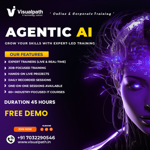 Visualpath offers structured Agentic AI Online Training aligned with modern AI industry needs. Our expert-led Agentic AI Training helps learners gain applied skills efficiently. Training is provided worldwide across the US, UK, Canada, Australia, and other countries. For more details call now ☎️ +91-7032290546
WhatsApp: https://wa.me/c/917032290546
Visit: https://www.visualpath.in/agentic-ai-online-training.html
Visit Blog: https://visualpathblogs.com/category/agentic-ai/