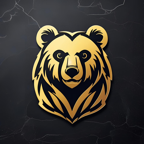 Logo beruang madu elegan dengan hiasan siluet gold dan hitam.jpg