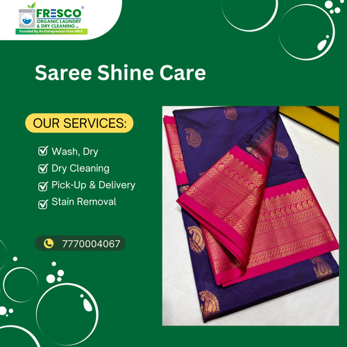 Today a lady trusted us with her saree after searching for Dry cleaning in Banjara Hills..png