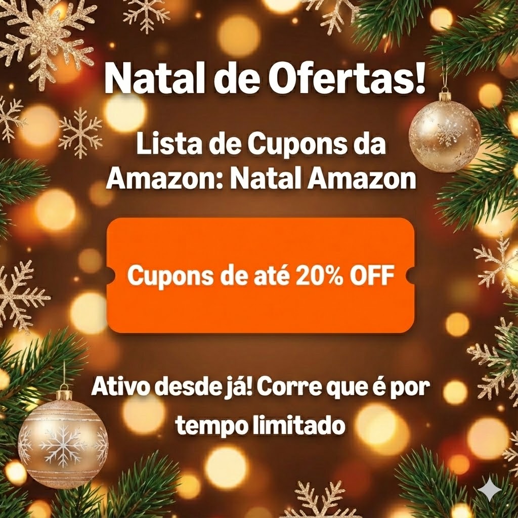 Lista de Cupons da Amazon: Natal Amazon