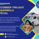 December twilight brings the perfect atmosphere for a peaceful Sabarimala journey