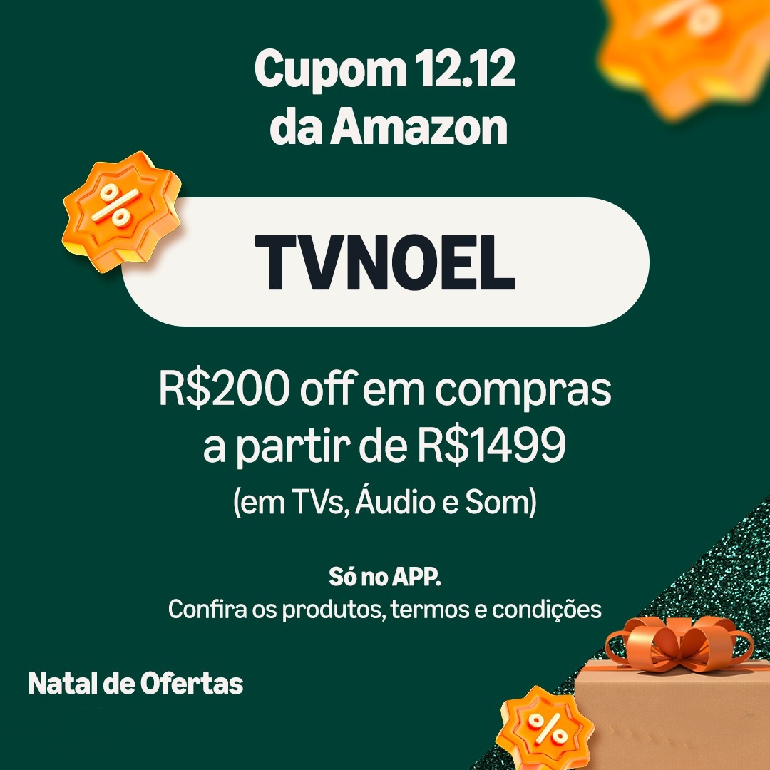 R$200 OFF acima de R$1.499 em TVs, Áudio e Som