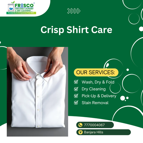 A customer said his shirts looked crisp and fresh after our care..png