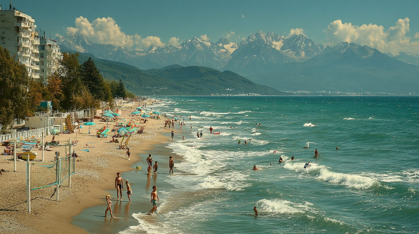 Активности на пляжах Сочи в Краснодарском крае