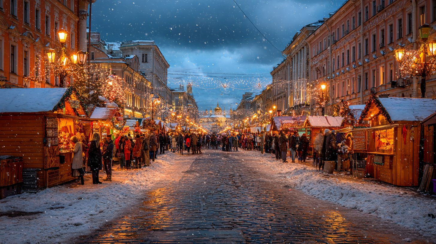 Рождественская ярмарка в Санкт-Петербурге
