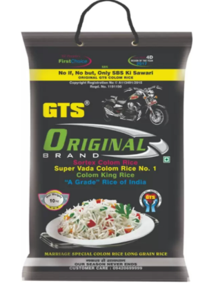 GTS Orginal Kolam Raw Rice 5kg Bag