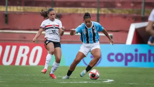 Grêmio elimina São Paulo com vitória nas quartas da Copinha feminina e avança em grande estilo