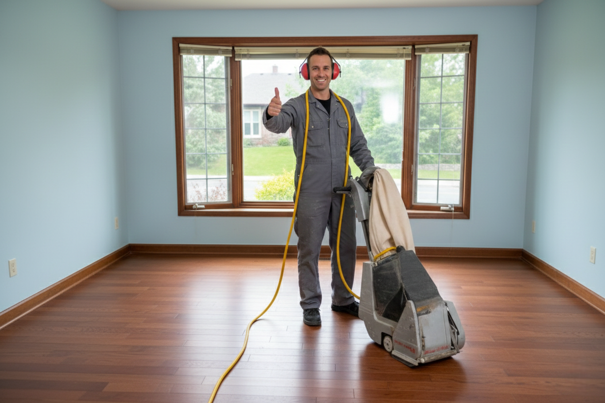 Premier Hardwood Flooring team installing beautiful floors in Fort Worth homes
