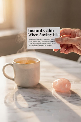 Zainab Lunje Delicate hand gently holding single printable affirmation card on deda7e00 5c29 478e a4.jpg