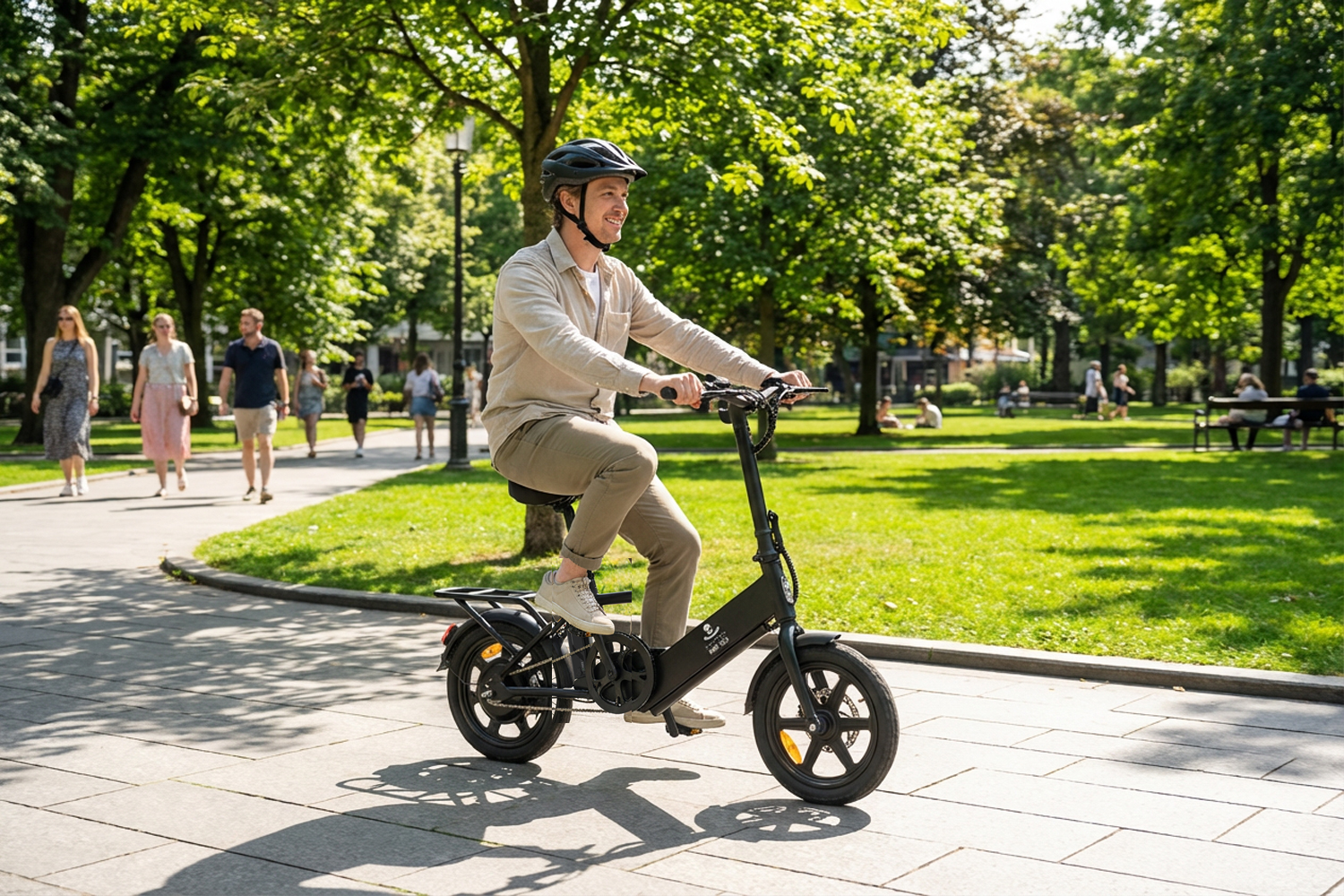 A view of the V-Cruiser's handlebars and controls.