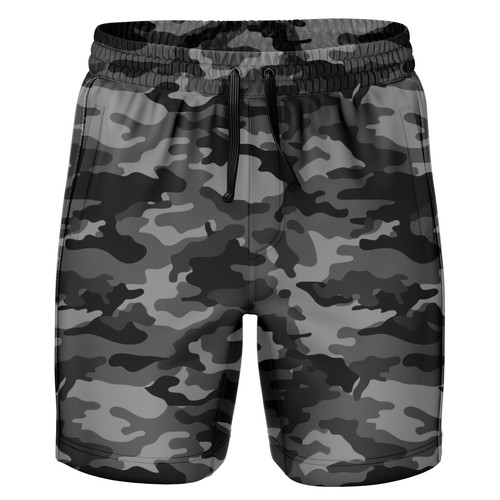 16 Fleece Shorts Front Black black camo.jpg