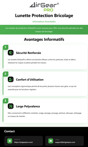 Lunette Protection Bricolage: Informations Essentielles.png