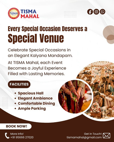 Wedding Hall in Madurai for Memorable Celebrations | Tisma Mahal.jpg