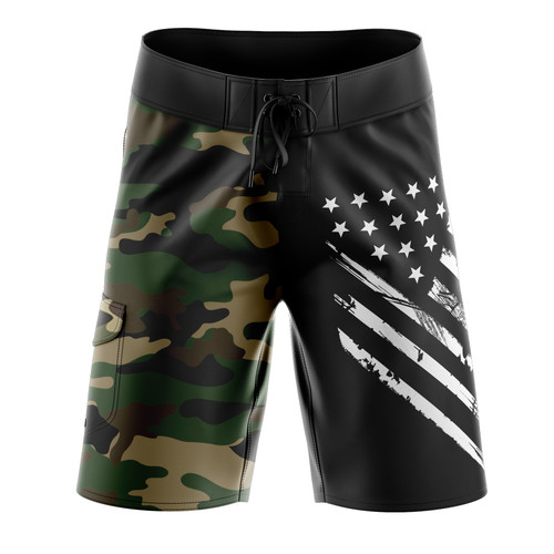 3 Board Shorts Front White crest split army camo.jpg