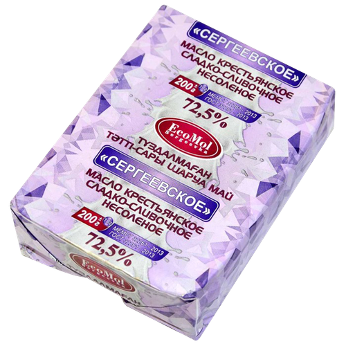 4870237730164 388109 МАСЛО СЕРГЕЕВСКОЕ КРЕСТЬЯНСКОЕ СЛАД СЛИВОЧ 72,5% 200ГР КНВРТ.png