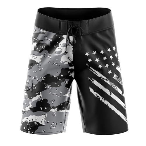 3 Board Shorts Front White crest Split Snow Camo.jpg