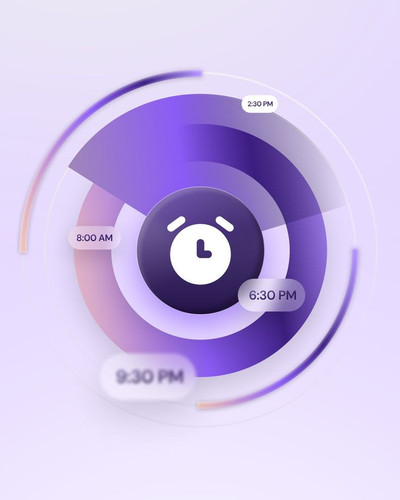 Smooth Gradient Clock UI Check out Design https dribbble com shots 26504165 Smooth Gradient Clock UI.jpg