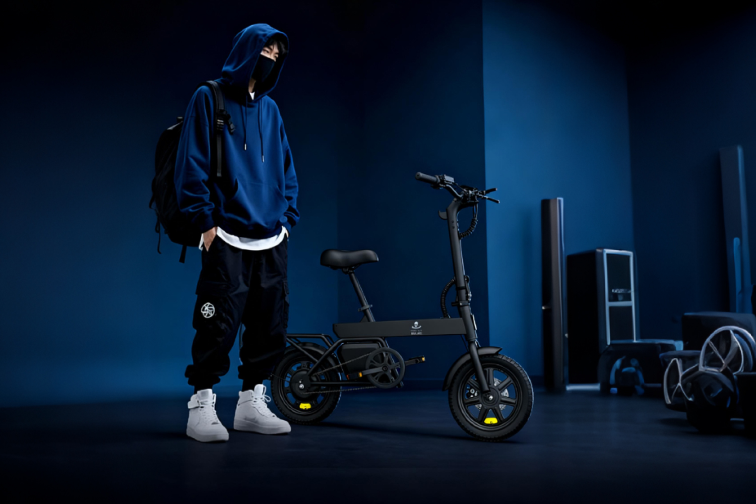 A view of the V-Cruiser's handlebars and controls.